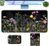 Large Wild Flower Gaming Mouse Pad & Wrist Rest, Desk Mat + Small Mouse Pad, Office Supplies, Desk Accessories