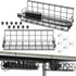 SHW Under Desk Cable Management Wire Tray Organizer - Set of 2