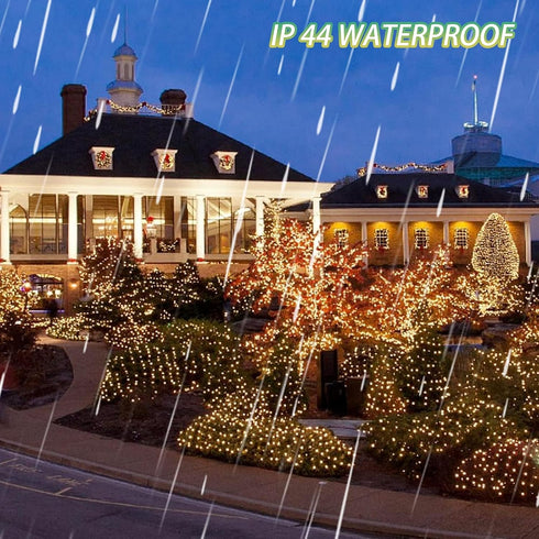 164FT 500 8 FUNPENY LED Christmas Indoor Outdoor Decorative String Lights, Modes Waterproof Green Wire LED Fairy Light