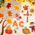 Konsait 89PCS His Grace Falls on Us Christian Bulletin Board Sets, Big Tree Pumpkins Religious Fall Decorations for