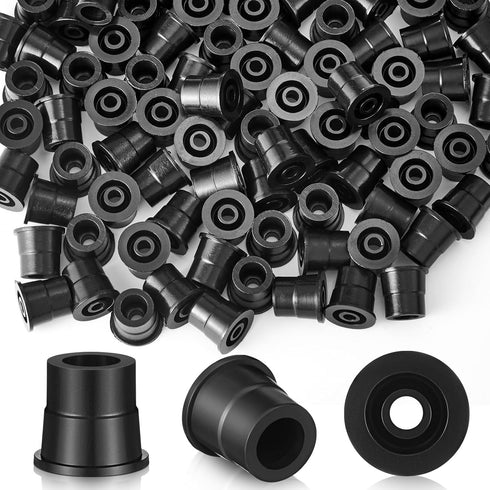 Plastic Baluster Connectors for 3/4" Od Round Balusters, Black Baluster Adapter for Deck Handrails (100 Pcs)