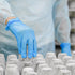 Schneider Blue Vinyl Synthetic Exam Gloves - Medium, Box of 100, 4-mil, Powder-Free, Disposable