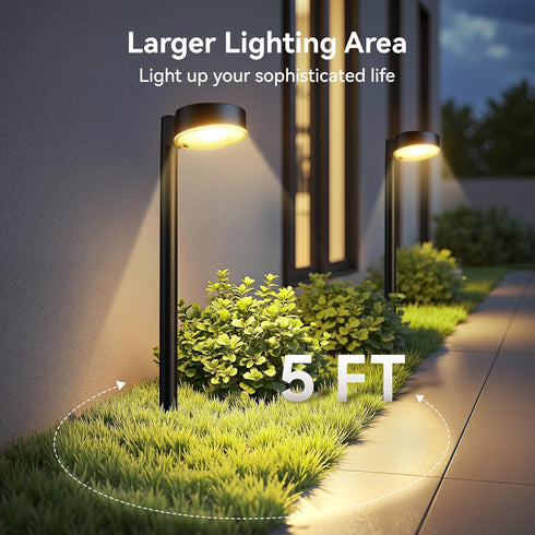 2 Pack 15 (2 Pack) Ahaorigin Solar Pathway Lights Outdoor, Bright Solar Lights Outdoor Waterproof, Up to Hrs Modern