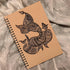 YOTNUS 6 Pcs A5 Spiral Notebooks, 5x8 Inches, Ruled Lined Paper for Work and Study (Brown)