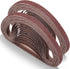 Sanding Belt 24 Pack, 1/2 x 18 Inch Aluminum Oxide Assortment for Woodworking and Metal Polishing