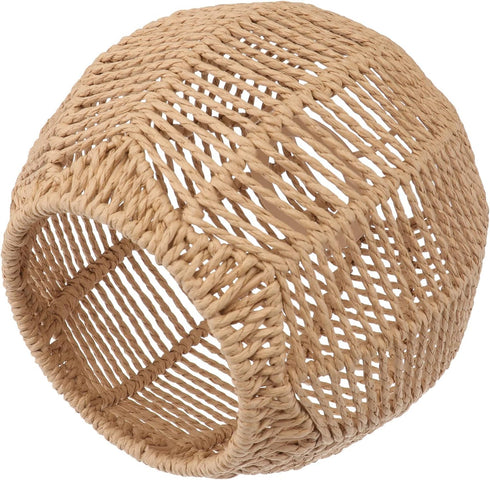 Wicker Lamp Shade for Hanging Lamp,Woven Pendant Lamp Shade Rattan Light Fixture
