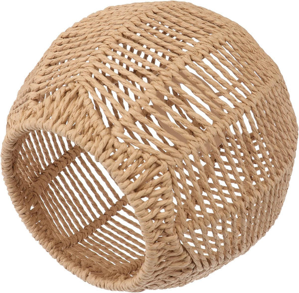 Wicker Lamp Shade for Hanging Lamp,Woven Pendant Lamp Shade Rattan Light Fixture