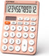 CATIGA 12 Digit Desktop Calculator, Large LCD Display, Round Design Big Button, Solar and Battery Dual Power