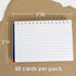 BAZIC PRODUCTS 50 3" 5" (519) B Ct. Spiral Bound X Ruled White Index Card