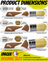 3 Pack Professional Paint Brushes Set, 1", 1.5", 2" House Paint Brushes with Premium Synthetic Bristles