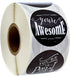 SBLABELS Retro Chalkboard Thank You Stickers - 500 Appreciation Labels Made in The USA