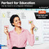 Dry Erase Magnetic Labels, 40-Pack Small Dry Erase Magnets with Color Borders for Office, Education, Home