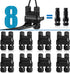 SUNVIE Low Voltage Wire Connector Fastlock2, 8 Pack Waterproof for Landscape Lighting