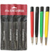Pixiss Scratch Brush Pen Set, Fiberglass, Steel, Brass, Nylon, 4-Pack for Removing Corrosion and Rust