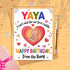 Moonlit93 Yaya - I Can't Wait For Our First Cuddle Happy Birthday From The Bump! Card - Ideas Birthday Card For Yaya