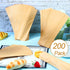200 Pcs Kraft Paper Bags, Kraft Churro Bags, Grease Resistant Silverware Sleeves for Utensils, Cutlery, Cookies,
