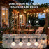 wtiyvxr 25 G40 Lights,13 Bulbs(1 IP65 Dimmable Bulbs E12 2200K FT Outdoor String Lights Globe Shatterproof Patio