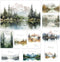 Thank You Cards Set of 20, 4x6 Inches Watercolor Nature Forest Cards with Envelopes for All Occasions