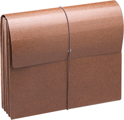 Smead Classic Expanding File Wallet, Redrope, Letter Size, 3-1/2" Expansion, Flap and Cord Closure, 10 per Box (71353)