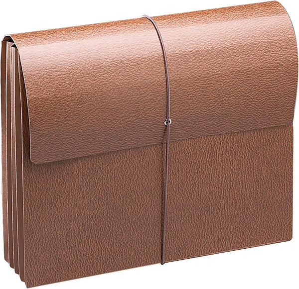Smead Classic Expanding File Wallet, Redrope, Letter Size, 3-1/2" Expansion, Flap and Cord Closure, 10 per Box (71353)