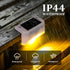 ESUNYD 20Pack Solar Deck Lights Outdoor Waterproof, Solar Powered Fence Lights for Outside Stairs, Step, Yard, Patio