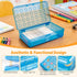Kcjdd Personalized Pencil Box,Clear Hard Pencil Case with Stickers for Back to School,Plastic Marker Crayon Box