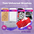 Set (2 Synoshi PRO Round Brush Units) for Electric Spin Scrubber Brush for Bathroom, Shower, Floor and Tiles. Electric