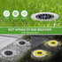 16 8pack) NFESOLAR Solar Lights Outdoor with LEDs, Bright Solar Ground Lights Outdoor Waterproof Solar Disk Lights