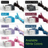 200 Count 3 Lilac Nitrile Disposable Gloves - - Mil Nitrile Gloves X Small - Powder and Latex Free Rubber Gloves