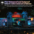 Changing,30W (300W Equivalent),3000LM, 2.4G Control,IP66 Waterproof,16 Sync,5000K,2-Pack RGB LED Flood Lights
