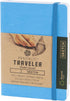 Pentalic 4" x 6" Pocket Sketchbook Traveler Journal, 160 Pages, Bright Blue