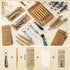 Sayglossy 36 Sets Team Gifts Bulk for Employee Motivational Bamboo Pens with Silicone Keychains Teamwork Bookmarks