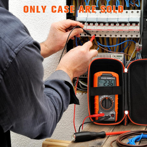 Hard Case for Klein Tools MM400/MM300/MM200/ET140/MM720 Digital Multimeter, 1 Pack Only Case
