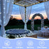 4 Pack 33ft 100 8 YEGUO White Solar Fairy Lights, Each LED Christmas Lights Outdoor Waterproof, Modes Sliver Wire Solar