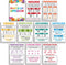 Sproutbrite Parts of Speech Bulletin Board Border Set - Educational Grammar Cutouts for Classroom