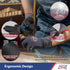 Safety Work Gloves Micro-Foam Nitrile Coated-6 Paris, Seamless Knit Touchscreen Nylon Gloves, with Black Nitrile Grip, for Warehouse, Home Improvement, Automotive, Construction (Medium)