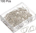 MECCANIXITY 100 Pack Drop-Shaped Cute Decorative Paper Clips with Box for Office Organization