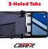 Case It Tablet Binder Accessory, Padded Tablet with 3 Steel Grommets, fits Any Standard 3 Ring Letter Size Binder,Mesh Pocket on Front, Zipper Closure, TBT-100, Blue by Case it