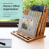 Bamboo Wood Desk Organizer: 3-Tier Non-Slip File Holder, Mail Organizer, Effortless Assembly, Perfect for Desk System