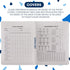 Emraw Marble Composition Notebook - Wide Ruled Black and White, 100 Sheets, 2 Pack