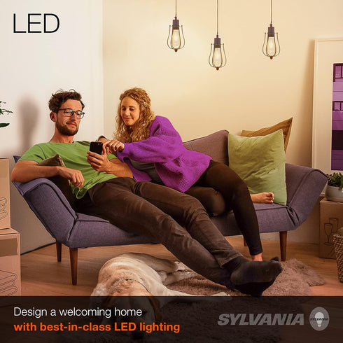 Dimmable 60W 8.5W ST19 Bulb, 15' (60029) LEDVANCE Sylvania Lowell Vintage LED Pendant Light Fixture with Clear = Edison