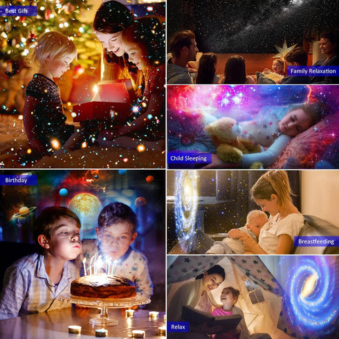 4K 13 360 Star Projector, Planetarium Projector for Bedroom Ultra Clear Galaxy Night Light with Replaceable Galaxy