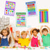 Blulu Laminated Preschool Poster Set, 2 Pieces Full Laminated Days of the Week and Months of the Year for Kids