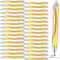 Thenshop 40 Pcs Cute Softball Football Volleyball Ballpoint Pens, Comfortable Writing Retractable Pens for Kids and