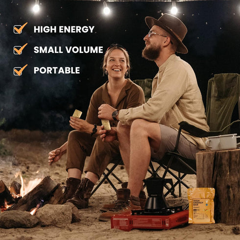 12 Count Emergency Food Ration Bars, Peanut Flavor Survival Tabs Supply for Outdoor Camping Emergency Snowstorm