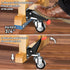 SPACEKEEPER 660 Lbs Workbench Casters Kit - Heavy Duty Retractable Caster Wheels for Machinery & Tables, 4 Pack