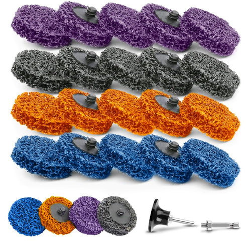 Linkiblock 20PCS 2-Inch Diamond Surface Conditioning Quick Change Strip Discs R-Type Quick Change