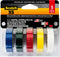 Scotch Vinyl 35 Electrical Tape, 5 Rolls, Multi-Color Pack for Cable Jacket Repair & Electrical Insulation