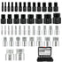 Nut and Bolt Thread Checker, 44 Male/Female Gauges for 23 Inch & 21 Metric Sizes