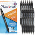 Paper Mate Gel Pen Profile Retractable Pen, 0.7mm Black, 12 Count
